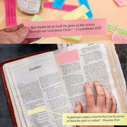 Bible Verse Jar Gift Set – 96 Color-Coded Scripture Cards for Every Emotion