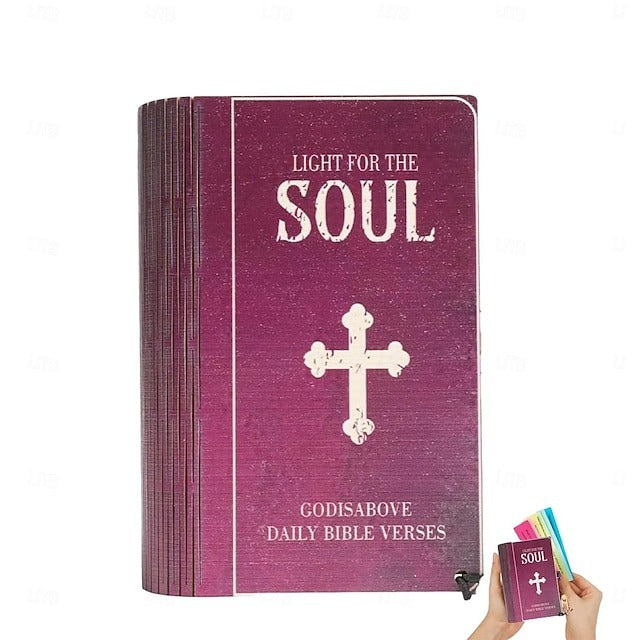 Handmade Wooden Bible Verse Cards Box (150 pcs)  for Emotions and Feelings, Christian Gift for Women Men, Graduation Gift, Inspirational Bible Gifts