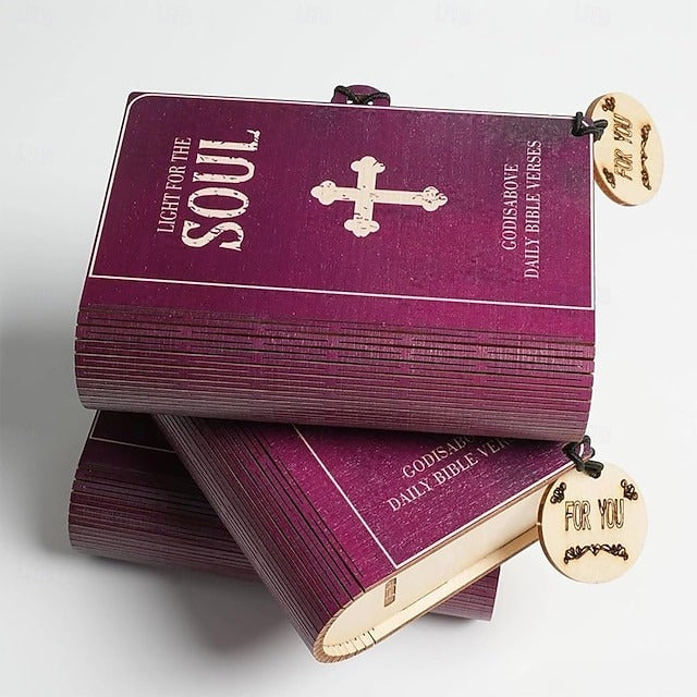 Handmade Wooden Bible Verse Cards Box (150 pcs)  for Emotions and Feelings, Christian Gift for Women Men, Graduation Gift, Inspirational Bible Gifts