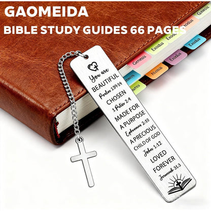 Women’s Yearlong Bible Study Journal – 66-Page Devotional Guide with Prayer Prompts & Bible Tabs