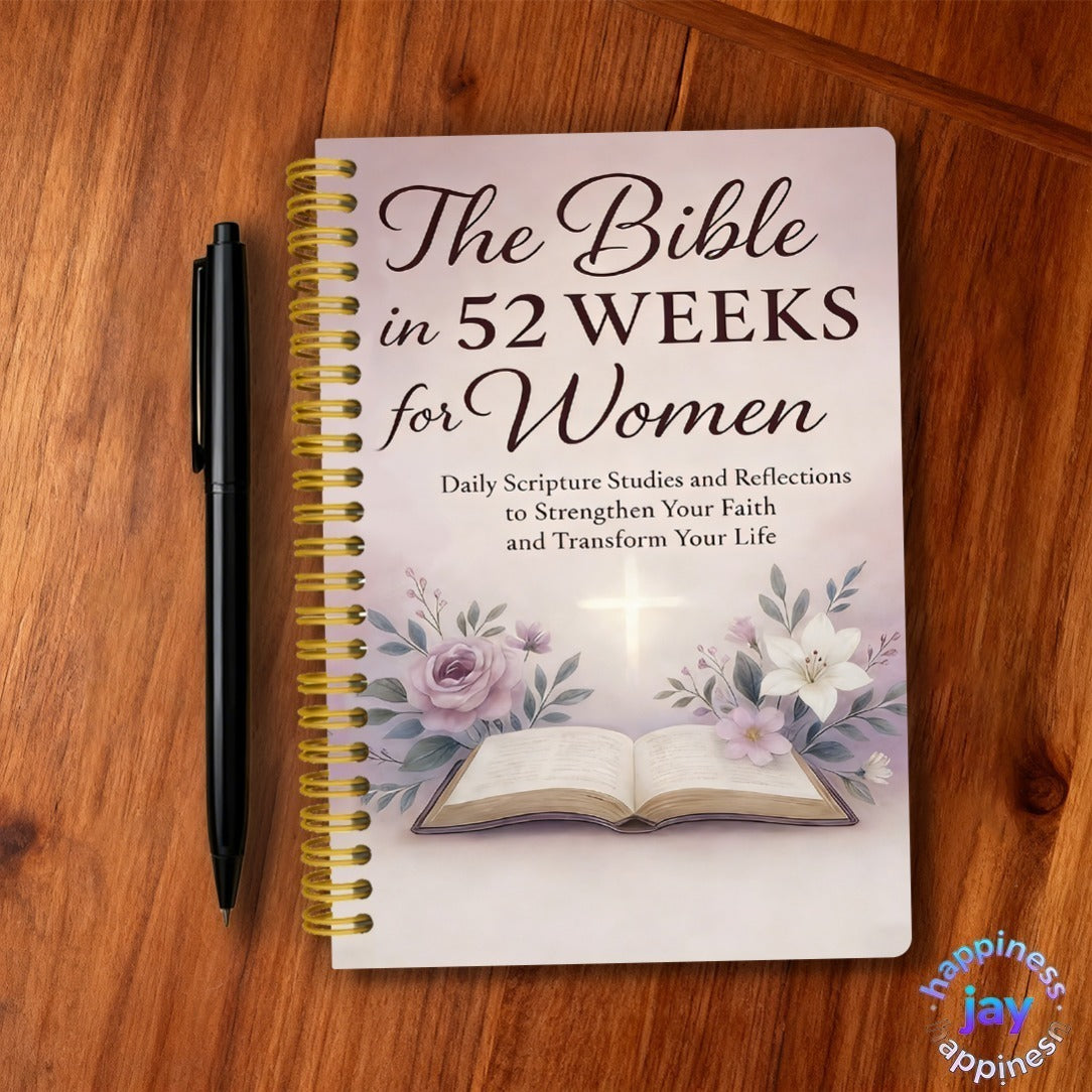 52-Week Bible Reading Planner for Women – Daily Scripture & Faith Reflection Journal