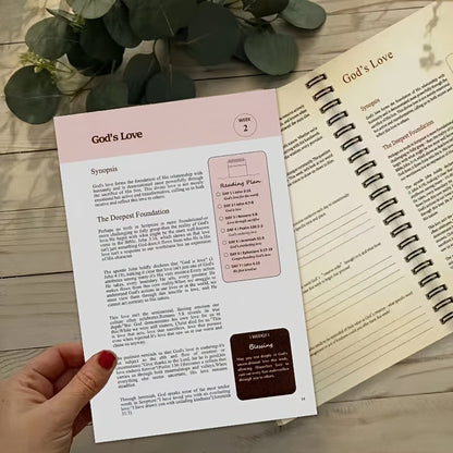 Bible Study Notebook – 126-Page Guided Scripture Study Journal for Old & New Testament